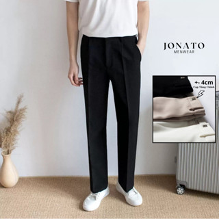 Quần âu nam sidetab JONATO, quần tây nam cạp cao dáng baggy chất liệu co dãn tốt, J097