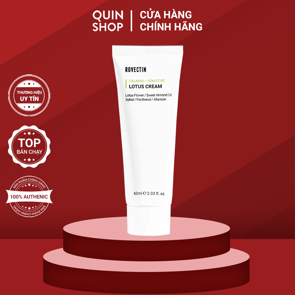 Kem Dưỡng Cấp Ẩm, Ngừa Lão Hoá, Làm Dịu Da Rovectin Claming Sensitive Lotus Cream
