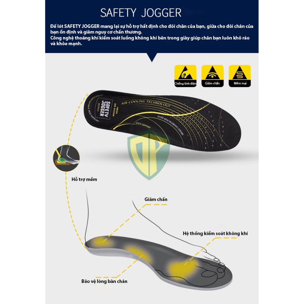 Lót giày Safety Jogger giá rẻ
