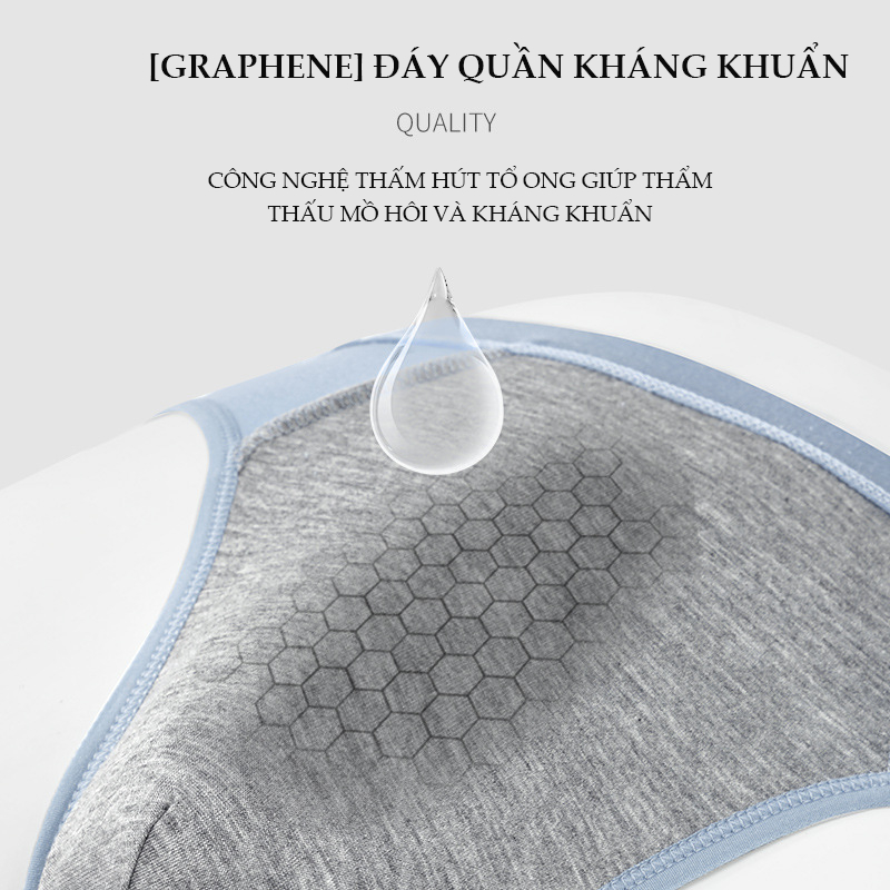 Quần lót nam tam giác thun mịn kết hợp hạt massage , Quần xì co giãn thoáng khí kháng khuẩn