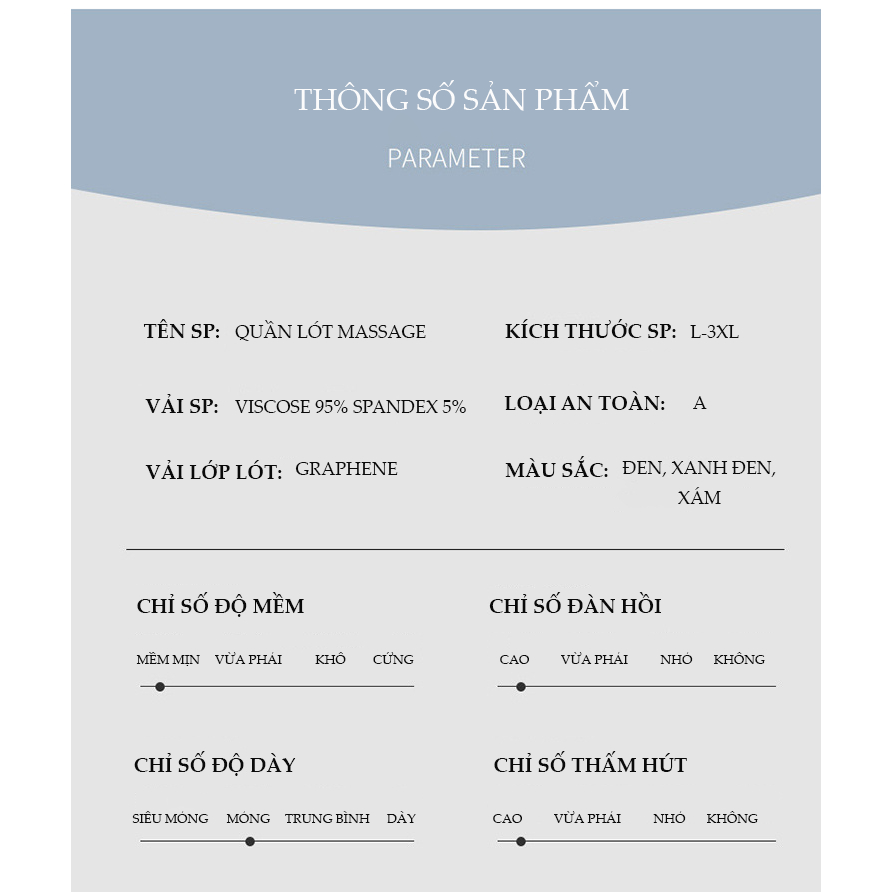 Quần lót nam tam giác thun mịn kết hợp hạt massage , Quần xì co giãn thoáng khí kháng khuẩn