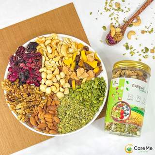 Granola siêu hạt matcha 500g mix 10 loại hạt dinh dưỡng