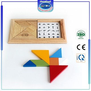 Đồ chơi gỗ Tangram, đôi | Winwintoys 61172 | Phát triển tư duy và trí tuệ