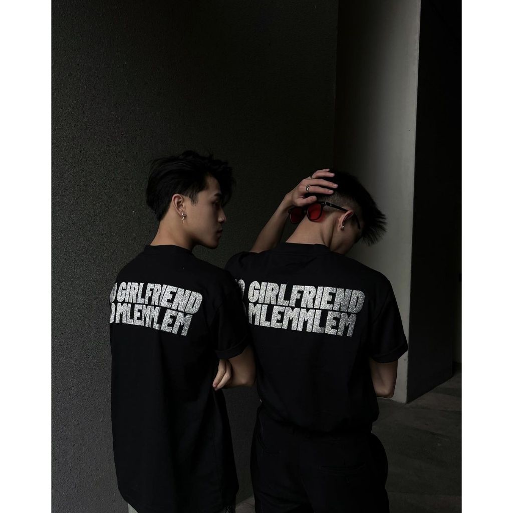 Áo Thun Local Brand “No Girlfriend No Mlemmlem”, Áo Phông Unisex 100% Cotton 2 chiều Basic Tee