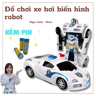 Ô Tô Cảnh Sát Biến Hình Siêu Nhân Cho Bé
