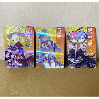 Re Zero bắt đầu lại ở thế giới khác set 3 card