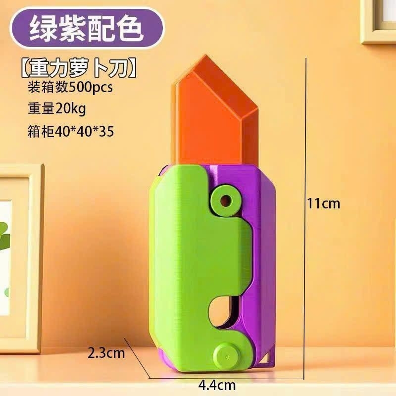 Đồ chơi dao cà rốt dài 11cm, dao cà rốt vô chi