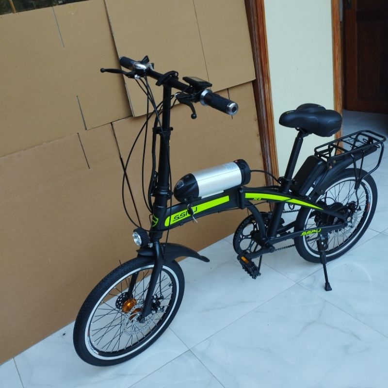 xe đạp trợ lực điện gấp gọn tự chế