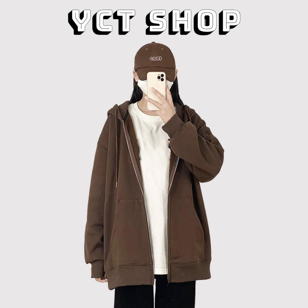 Áo khoác hoodie zip adidas unisex form rộng nam nữ chính hãng chất liệu nỉ bông cao cấp dày dặn có mũ YCT