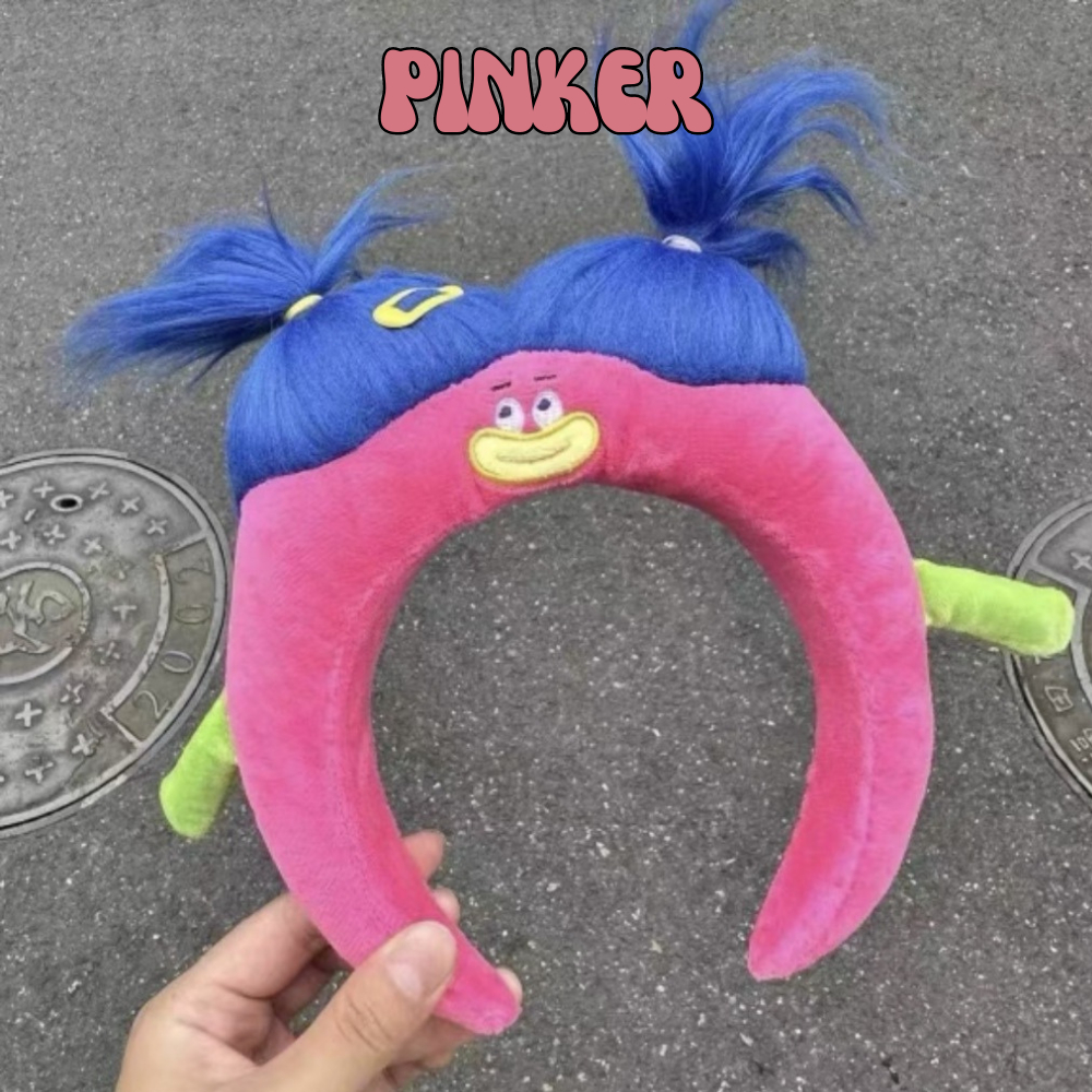 Băng đô cài tóc PINKER Bờm cài tóc bông búp bê Dopamine xấu xí rửa mặt siêu dễ thương B001