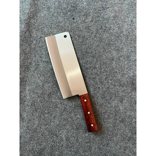 Dao Chặt Gà Vịt, Xương Dài 35cm, Chuôi Gỗ Hương, Thép Trắng Nhật Không Rỉ Sắc Bén