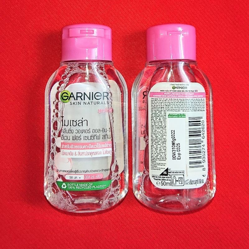 Mini size - GARNIER Nước tẩy trang cho da nhạy cảm 50ml