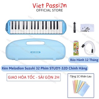 Kèn melodion suzuki 32 phím study-32d melodica 37 phím pianica hộp nhựa cứng chính hãng viet passion hcm