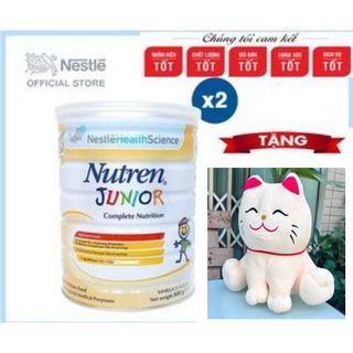 Bộ 2 lon sữa bột nutren junior 800gr