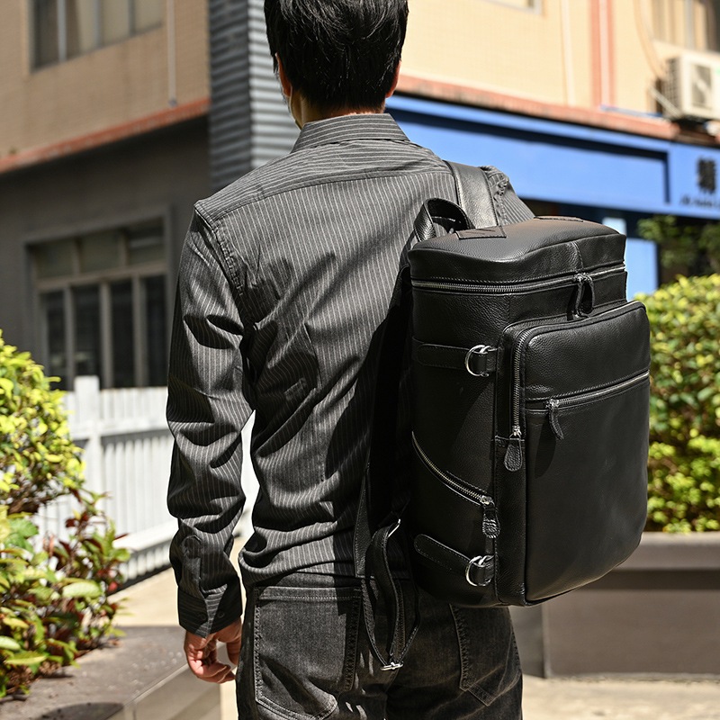 Balo da nam da thật; Ba lô nam da bò thật BP409VB  - 100% da bò thật, BH 3 năm