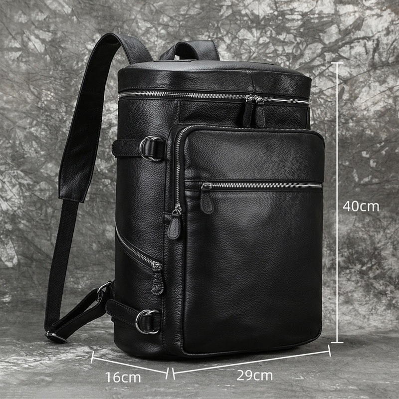 Balo da nam da thật; Ba lô nam da bò thật BP409VB  - 100% da bò thật, BH 3 năm