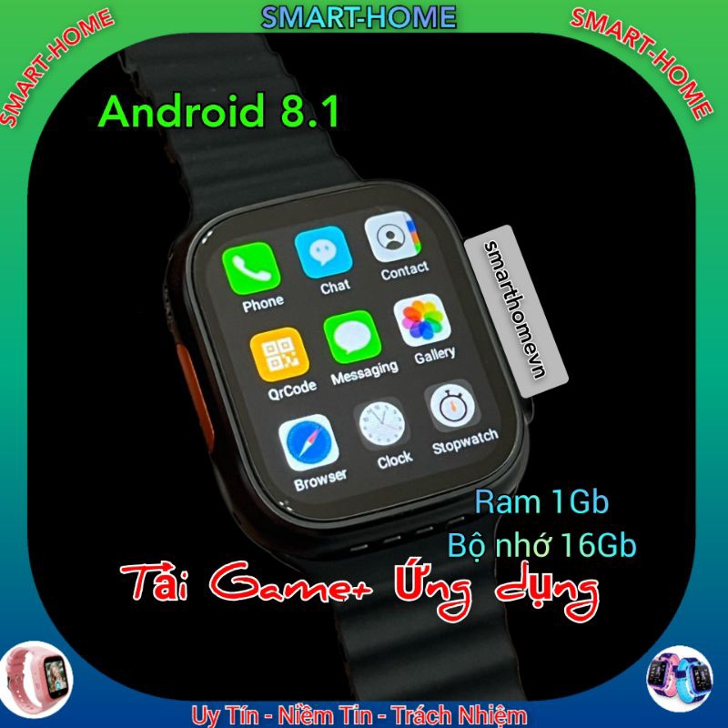 ĐỒNG HỒ THÔNG MINH CAO CẤP H1 4G, 5G ULTRA ANDROID