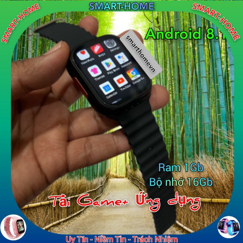 ĐỒNG HỒ THÔNG MINH CAO CẤP H1 4G, 5G ULTRA ANDROID