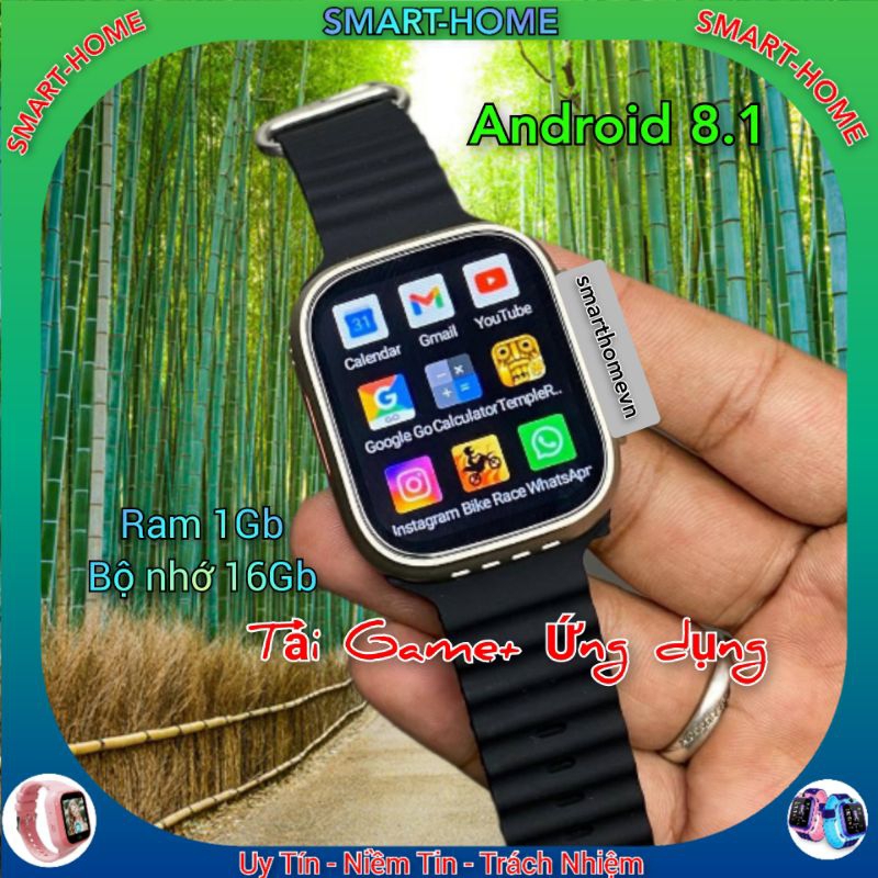 ĐỒNG HỒ THÔNG MINH CAO CẤP H1 4G, 5G ULTRA ANDROID