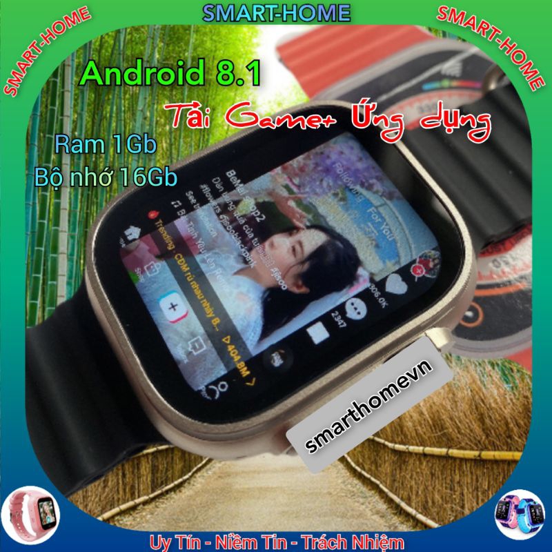 ĐỒNG HỒ THÔNG MINH CAO CẤP H1 4G, 5G ULTRA ANDROID