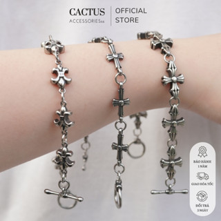 VÒNG TAY CHROME HEART THÉP TITAN KHÔNG GỈ 1