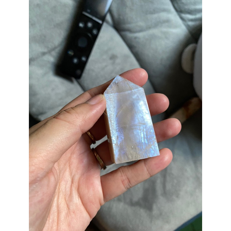 Bi Sunstone - Palm Peach Moonstone - Tumbled Peach Sunmoon - Đá thiên nhiên mài bóng trang trí thanh tẩy