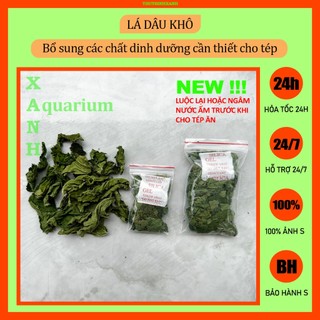 Lá dâu khô thức ăn cho tép cảnh