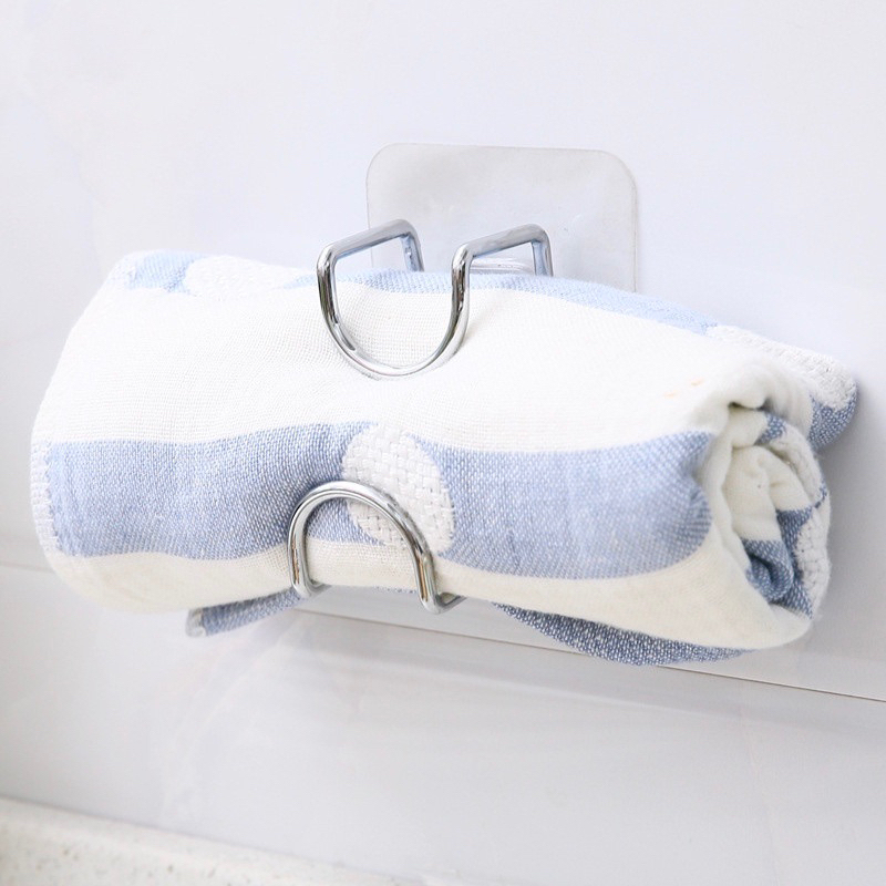 Móc dán tường inox treo thau chậu siêu chắc