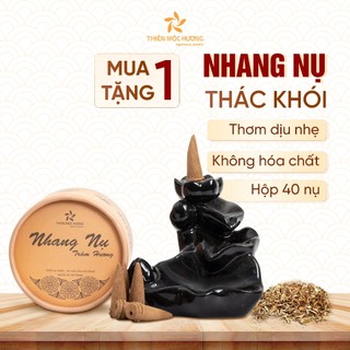 Nhang nụ trầm hương khói ngược THIÊN MỘC HƯƠNG tặng 1 thác khói, hương nụ xông nhà thơm, đón tài lộc