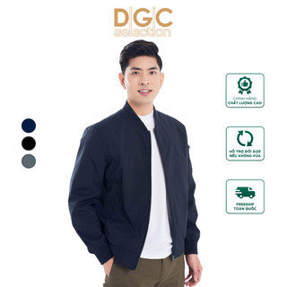 Áo khoác bomber nam trung niên chống nước DGCs 2 lớp có túi khóa BA12BB17