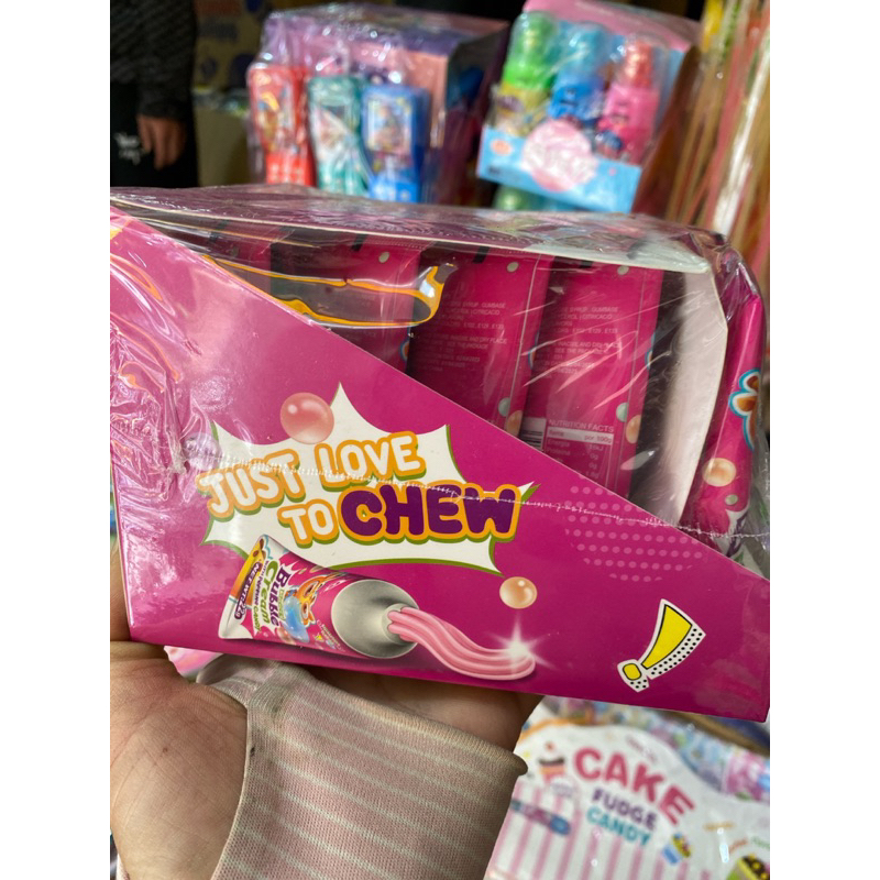 Sỉ hộp 20 tuýp kẹo cao su trái cây