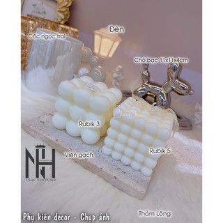 Nến Chụp Ảnh, Nến Thơm decor, Phụ kiện chụp ảnh nail cao cấp,khay decor chụp ảnh nail
