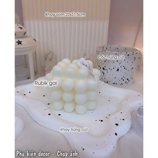 Nến Chụp Ảnh, Nến Thơm decor, Phụ kiện chụp ảnh nail cao cấp,khay decor chụp ảnh nail