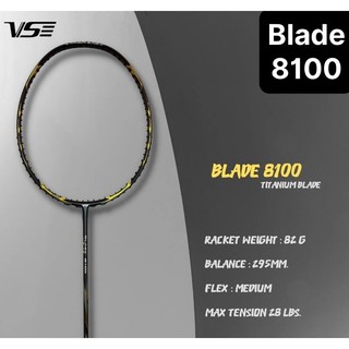VỢT CẦU LÔNG VS BLADE 8100,8200 ( đã căng lưới , tặng túi + quấn cán vợt)