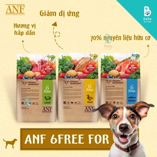 Hạt hữu cơ anf 6-free đa dạng nhiều hương vị cho chó mọi lứa tuổi