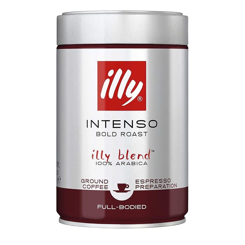 Cà phê bột ILLY Intenso Bold Roast Ground Coffee 125g