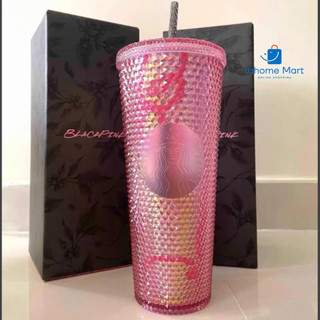 Ly nhựa Starbucks Studded x Blackpink Doddle Pink 710ml| Lahome Mart