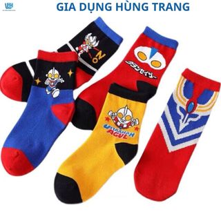 Set 10 đôi tất cho bé nhân cổ cao bé đq