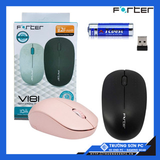 Chuột Không Dây Forter V181 V182 Bảo Hành Đổi Mới Trong 12 tháng Maytinhtruongson (tặng kèm pin)