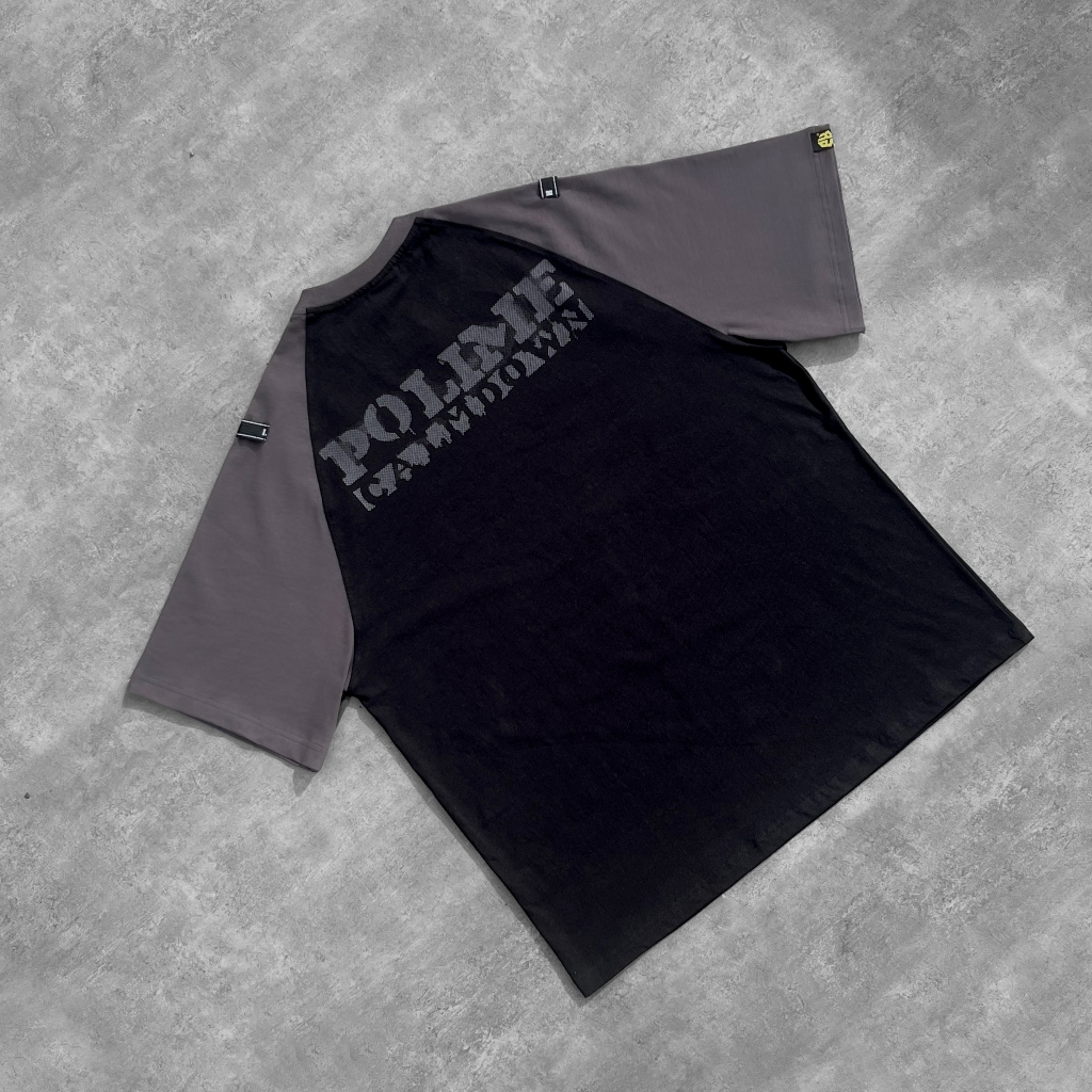 Áo thun raglan nam local brand tay lỡ Pandax polime calm down chính hãng unisex form rộng big size cotton phối màu