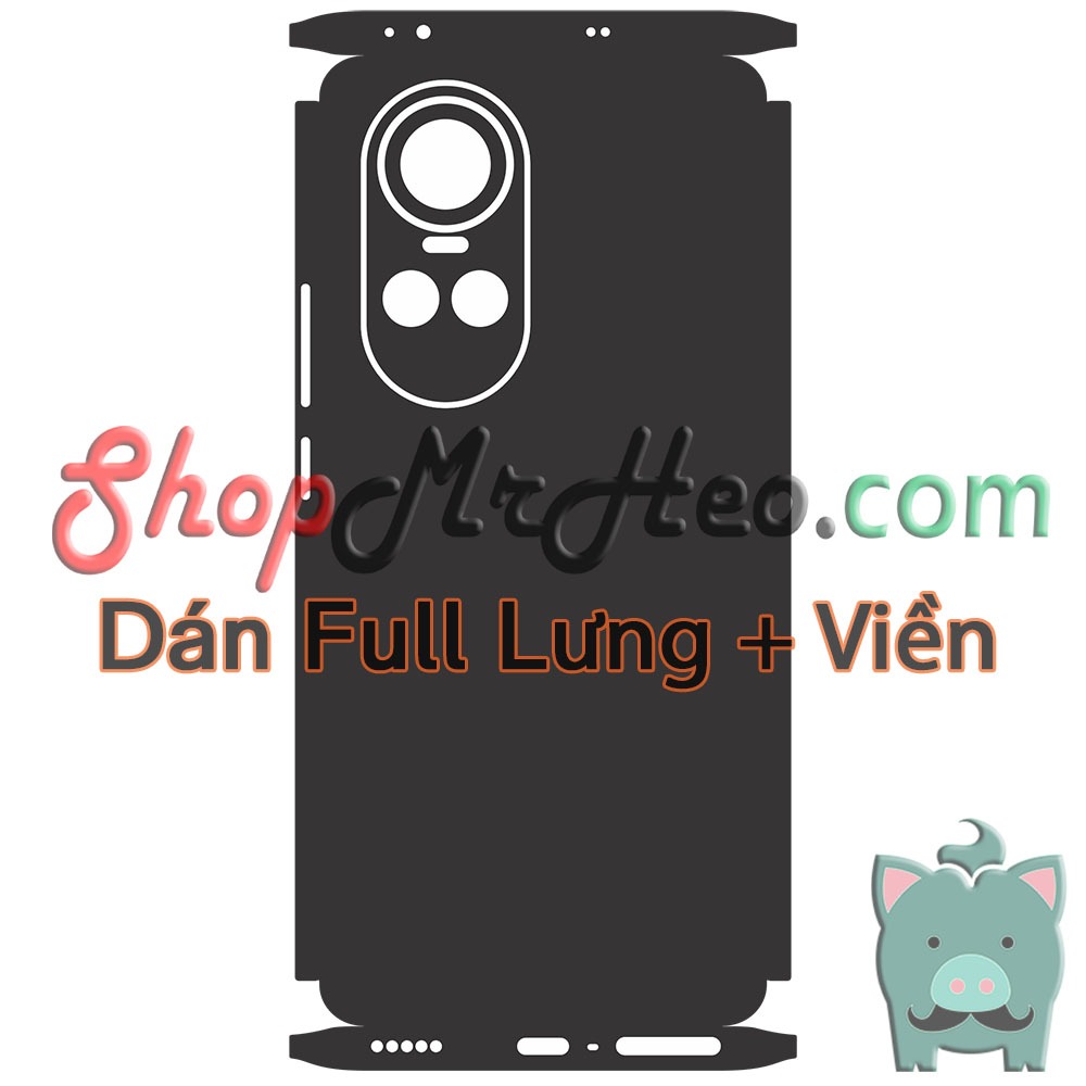 Dán Dẻo PPF Full Sau Lưng Viền Oppo Reno10 - Reno 10 - Reno10 Pro  - PPF 4 Lớp Dễ Dán