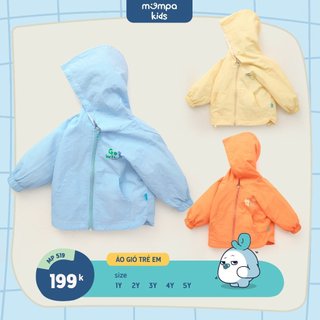  Áo khoác gió Mompa 1 tuổi - 5 tuổi giữ ấm thu đông cho bé 519 