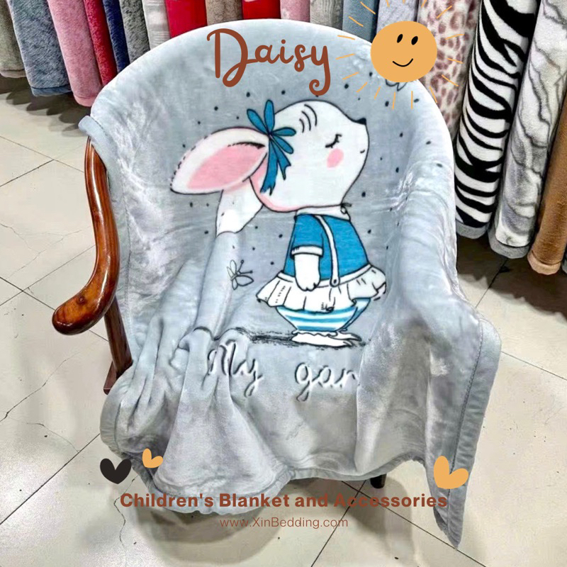Chăn lông tuyết 2 lớp hoạ tiết 3D cho bé kích thước 1m-1m4 dày dặn ấm áp