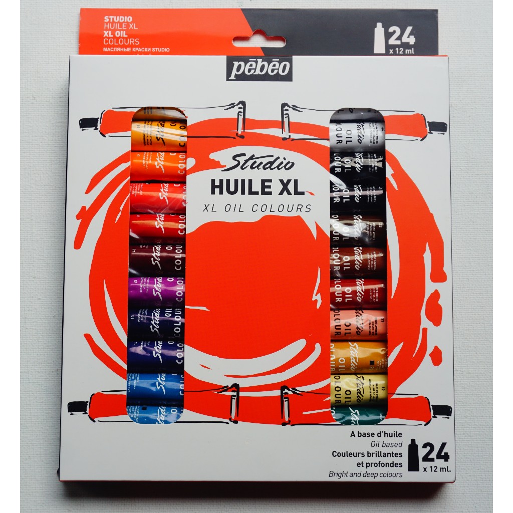 Bộ màu sơn dầu Pebeo XL Fine oil color 24 tuýp 12ml