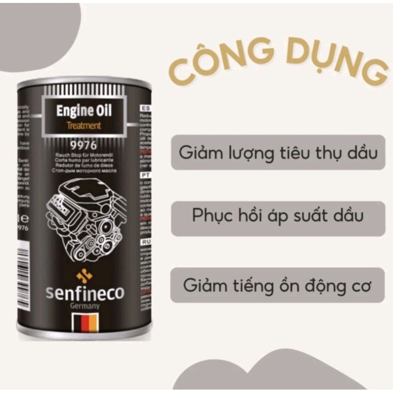 Phụ Gia Ổn Định Nhớt Senfineco 9976 – 300ML Engine Oil Treatment – Hàng Chính Hãng