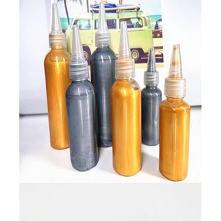 50ml/100ml acrylic nhũ vàng, nhũ bạc, màu trắng