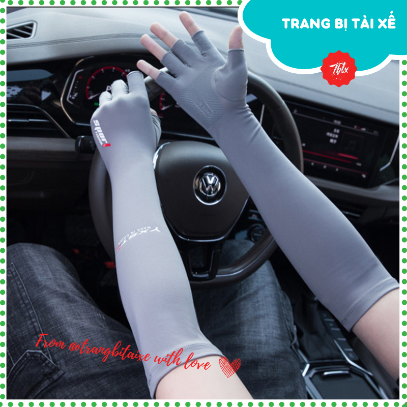 Găng tay chống nắng dài xỏ 5 ngón lái ô tô,đi xe máy mùa hè găng tay chống nắng nam nữ sport dài tay thao tác tiện-GDX5