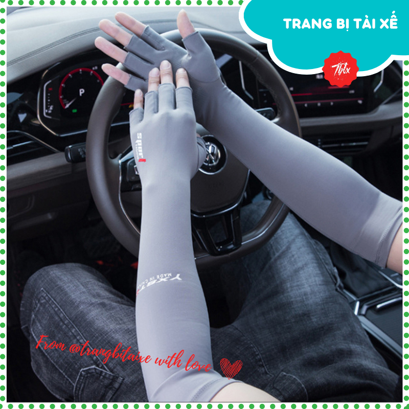 Găng tay chống nắng dài xỏ 5 ngón lái ô tô,đi xe máy mùa hè găng tay chống nắng nam nữ sport dài tay thao tác tiện-GDX5