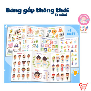 Bảng gấp thông thái - My First Learning chart (Dành cho bé từ 1 tuổi) - Lalala Baby