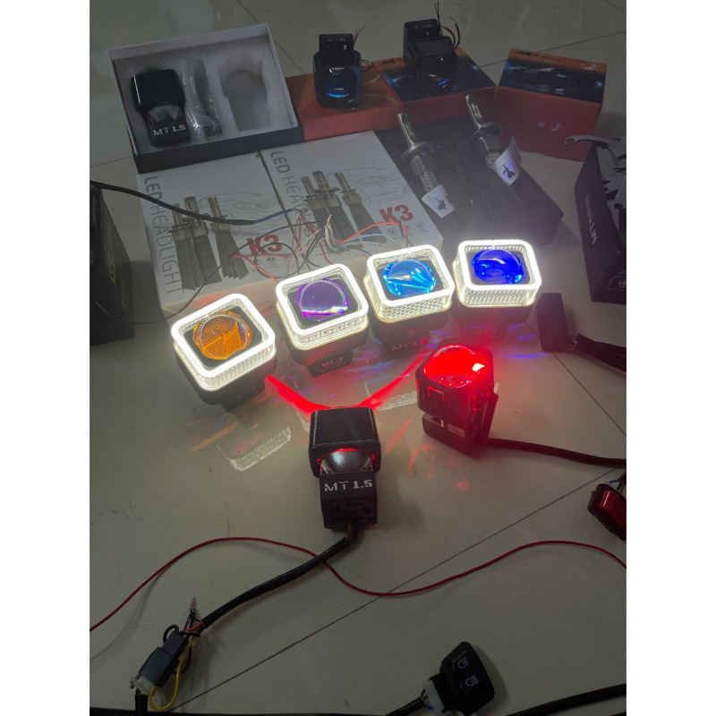 Bi LED 1.5 inch - 45w cắt sáng chống chói lắp Ô tô xe máy